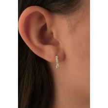 Fiyonk Kuyumculuk 14 Ayar Altın Damla Taş Küpe