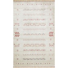 Eko Halı Zara Zr 06 Beige Otantik Desenli Özel Hav Vermeyen ve Kolay Temizlenebilir Bambu Viskonu Kullanılarak El Emeği ile Özel Tezgahlarda Üretilen Modern Uşak Halısı