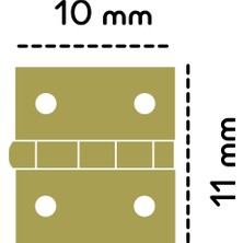 4 Adet 10X11 MM SARI MENTEŞE
