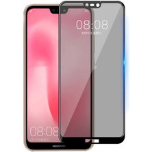 Case 4U Huawei Mate 20 Lite Ekran Koruyucu Temperli Kırılmaz Cam Privacy Davin 5D Hayalet Gizliklik Filtreli