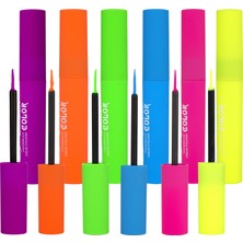 Tikatti True Color 6 Renkli Neon Fırçalı Eyeliner