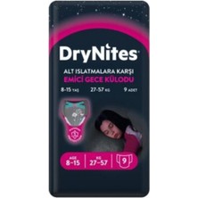 DryNites Kız Emici Gece Külodu 8-15 Yaş 9 x 9'lu