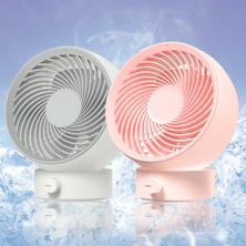 Yue Store USB Hava Sirkülasyonu Yuvarlak Fan Pembesi (Yurt Dışından)