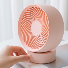 Yue Store USB Hava Sirkülasyonu Yuvarlak Fan Pembesi (Yurt Dışından)