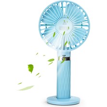 Yue Store S8 Taşınabilir Sessiz El Handhd Masaüstü Ectric Fan Sky Mavisi (Yurt Dışından)