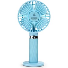 Yue Store S8 Taşınabilir Sessiz El Handhd Masaüstü Ectric Fan Sky Mavisi (Yurt Dışından)