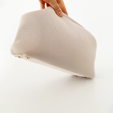 Heybes Kadın Krem Clutch El Çantası