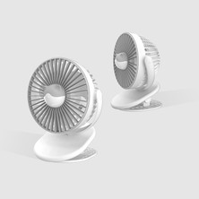 Yue Store MF004 Taşınabilir USB Klip Fan Beyaz (Yurt Dışından)