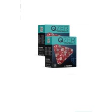 Medizer Qzer Kırmızı Çiçek Desenli Ffp2 N95 Maske 5 Katmanlı