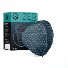 Medizer Qzer Yeşil Çizgi Desenli Ffp2 N95 Maske