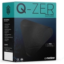 Medizer Qzer Siyah 5 Katmanlı Ffp2 Korumalı N95 Maske
