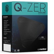 Medizer Qzer Siyah 5 Katmanlı Ffp2 Korumalı N95 Maske