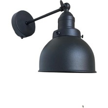 Rsylight  Rsylight Retro Metal Dekoratif Rustik Siyah Mafsallı Duvar Aplik