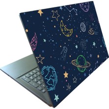 Steep Rock Design Uzay / Space Sticker - Laptop Kapak Etiketi - Ajanda Kapak Etiketi