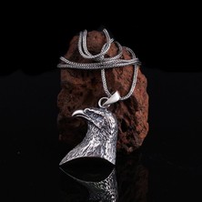 Tesbih Sepetim Kartal Motifli 925 Ayar Gümüş Kolye