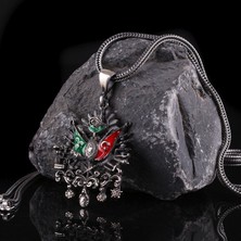 Tesbih Sepetim Devlet Arması Model 925 Ayar Gümüş Kolye