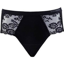 Private Büyük Beden Dantelli Siyah Slip 1311