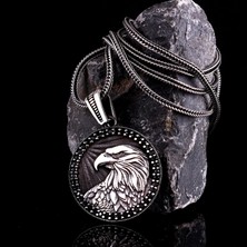 Tesbih Sepetim Kartal Motifli 925 Ayar Gümüş Kolye