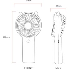 Zunhai WT-F30 Handhd Ectric Fan Mavisi (Yurt Dışından)