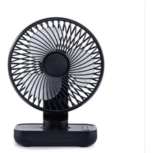 Zunhai D606 4W USB Şarj Edilebilir Masaüstü Fan Siyah (Yurt Dışından)