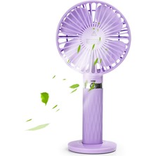 Zunhai S8 Taşınabilir Sessiz El Handhd Masaüstü Ectric Fan Mor (Yurt Dışından)