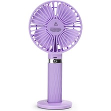 Zunhai S8 Taşınabilir Sessiz El Handhd Masaüstü Ectric Fan Mor (Yurt Dışından)