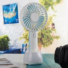 Ocube  D401 4W USB Şarj Taşınabilir Handhd Ectric Fan Mavi (Yurt Dışından)