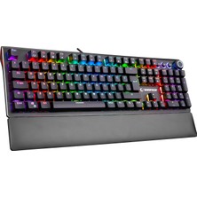 Rampage KB-R92 Thunder Kırmızı Switch Rgb Ledli Bilek Destekli Mekanik Oyuncu Gaming Klavye