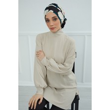 Aisha's Design Desenli Çapraz Güllü Bone,desen 32,B-26YD