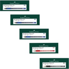 Faber-Castell 1425 Iğne Uç Tükenmez Kalem 30 Mavi 10 Kırmızı 10 Siyah