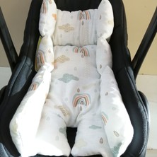 Babies Dream Puset Örtüsü ve Minderi İki Taraflı kullanım Müslin Kumaş ve Pikeli %100 Pamuk
