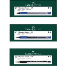 Faber-Castell 1425 Iğne Uç Tükenmez Kalem 20 Mavi 10 Siyah