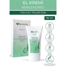 Juvenis Kozmetik El Kremi Hızlı Emilen Nemlendirici Yumuşatan E Vitaminli Günlük Kullanım El Bakım Kremi 90ML