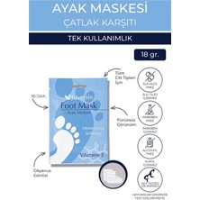 Juvenis Kozmetik Ayak Maskesi Nemlendirici ve Çatlak tı E Vitaminli leştiren Çorap Tipi Ayak Maskesi