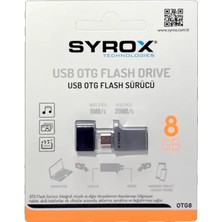 Syrox 8gb Otg Flash Bellek