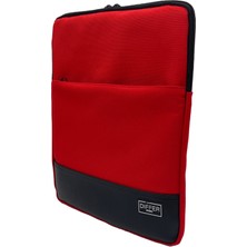 Differ Studio 15-15.6'' Inç Kırmızı Su Geçirmez Unisex Laptop/macbook/bilgisayar/notebook Kılıfı