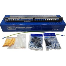 Ftp Boş Patch Panel P00-02420-1U 24 Port (J6A-00826 CAT6A Ftp Toolless Keystone Jack 24ADET) Scspazar