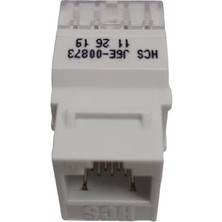 Scspazar Hcs P00-02450-1U 24 Port Keystone Jack Utp Boş PANEL+J6E-00873 Cat6 Keystone Jack 24 Adet