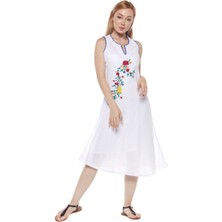 Newbutix Şile Bezi Handmade (El Nakışlı) Elbise