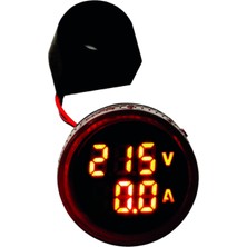 Ampermetre - Voltmetre 22MM Akım Trafolu 220V Kırmızı