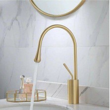 Prima Altın Minimal Mid Lavabo Bataryası