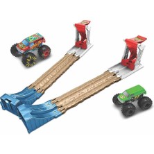 BYR Mattel  GYC80 Mtl Hw Monster Trucks Çi̇fte Çarpişma Seti̇