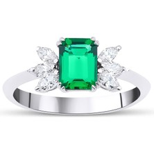 Mas Diamond Emerald Yüzük