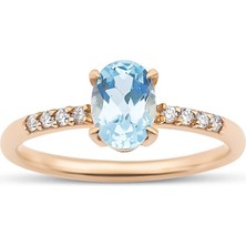 Mas Diamond Aqua Marine Yüzük
