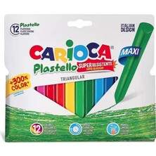 Strongart Carioca Jumbo Üçgen Yıkanabilir Pastel Boya Kalemi 12'li 42671