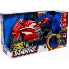 Sunman Teamsterz Sesli ve Işıklı Kırmızı Motosiklet 27 cm