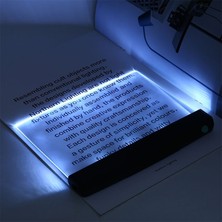 LED Tablet Kitap Işık Okuma Gece Lambası Göz Koruma Öğrenci Gece Okuma Lambası Düz Plaka Araba Seyahat Paneli LED Masa Lambası(Yurt Dışından)