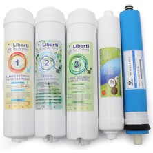 Liberti Kapalı Kasa Su Arıtma Cihazı Filtresi Lg Membranlı 6 Aşamalı Mineral Filtreli Set
