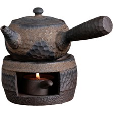 Strade Store Çay Isıtıcı Kung Fu Seramik Japon Retro Tutucu Ev Ofis Mutfak Çay Isıtıcı ve Pot B (Yurt Dışından)