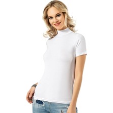 Kota Kadın 2'li Yarım Balıkçı Kısa Kollu Atlet 6228 | Beyaz